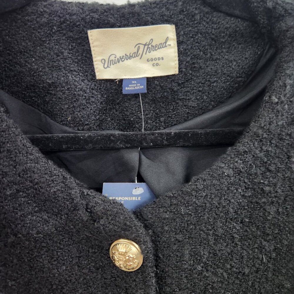 Universal Thread Women's Button Up Winter Blazer Jacket - Picture 6 of 7